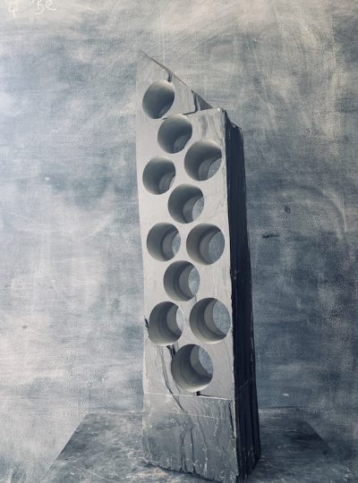 Sophisticated slate wine rack