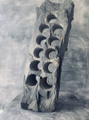 Swanky slate wine rack