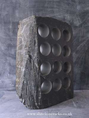 Suave slate wine rack