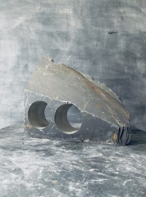 Coupled slate wine rack