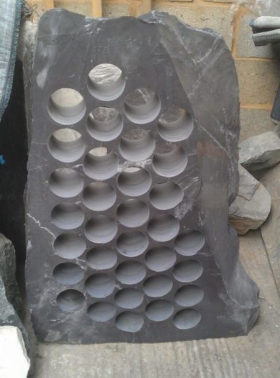 Plum slate wine rack