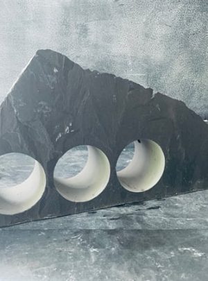 Raw slate wine rack