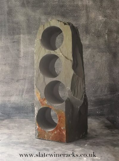 Bronze slate wine rack