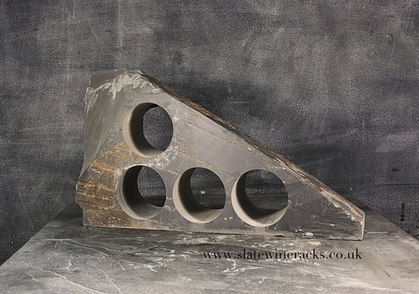 Downhill slate wine rack
