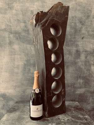 Luxurious slate wine rack