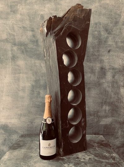 Luxurious slate wine rack