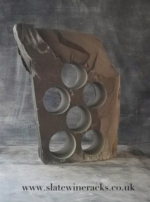 Unique slate wine rack