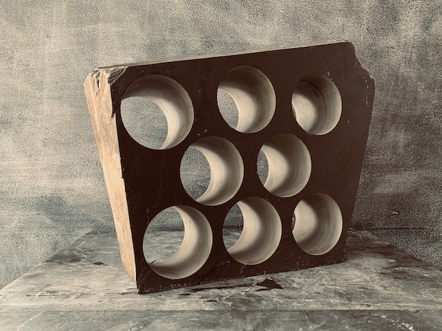 Rectangular slate wine rack