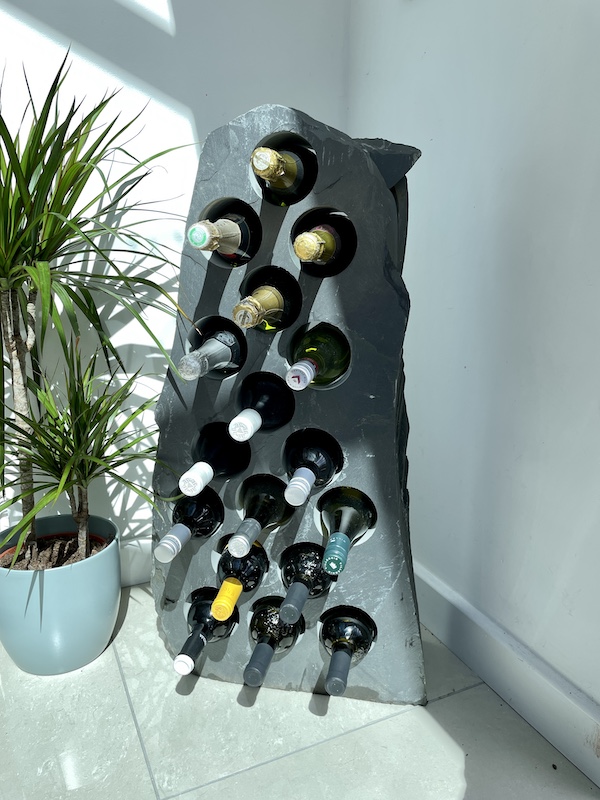 Slate wine holder best sale