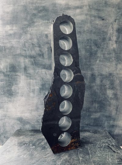 Remarkable slate wine rack