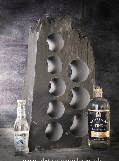Bespoke slate gin rack