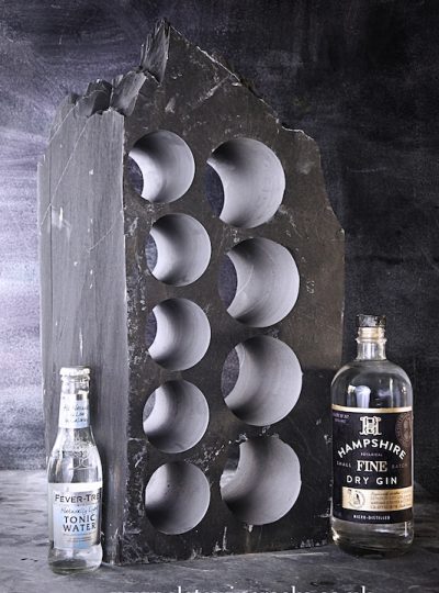 Slate gin tonic rack