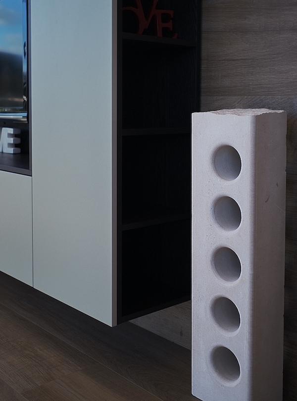 Portland Stone WIne Rack Porcelanosa 6 Portland Stone WIne Rack Porcelanosa 6