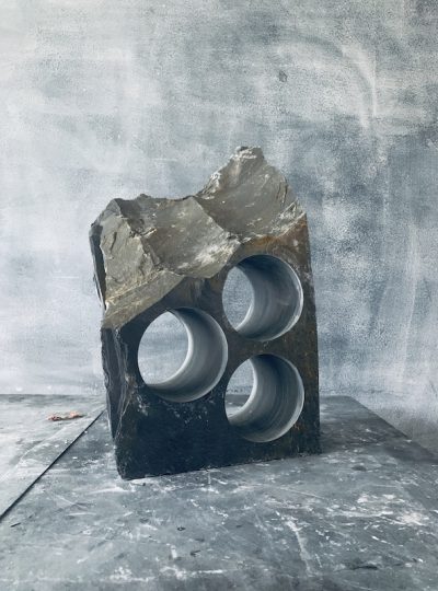 Small slate wine rack