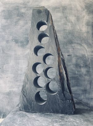 Slate wine holder