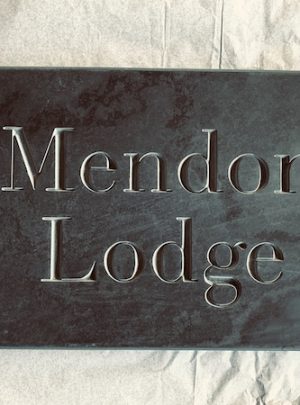 Slate House Sign