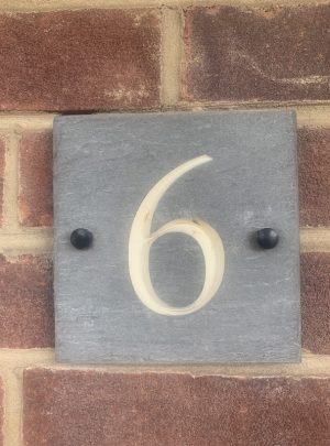 Slate House Sign Number