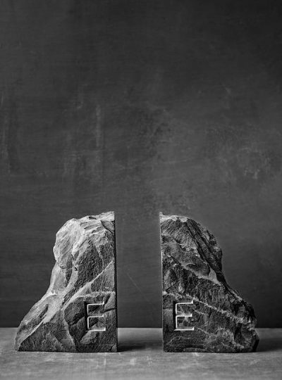 Slate Book Ends
